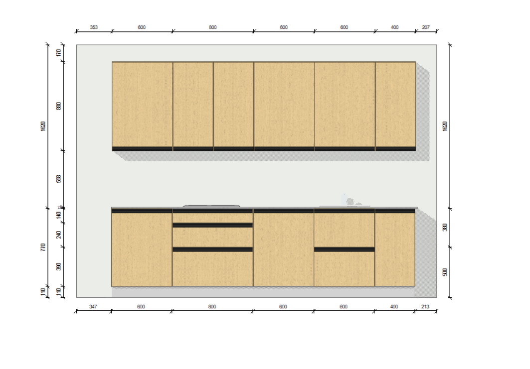 Kit Cocina 300 cm Gran Almacenaje – Equilibrio