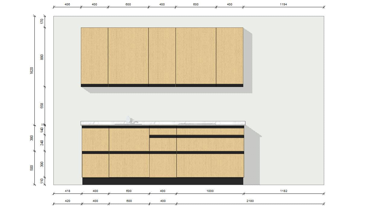Kit Cocina 300 cm Profesional | Cocina Económica Ya Montada