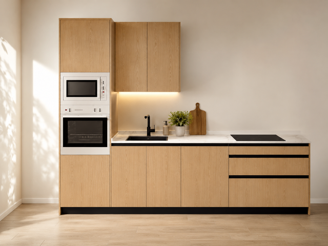 Kit Cocina 300 cm con Columna para Horno – Esencial