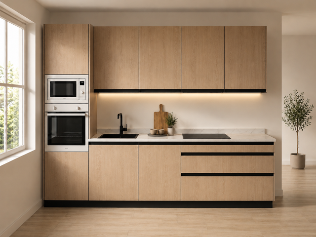 Kit Cocina 300 cm Columna Horno + Gran Almacenaje – Esencial