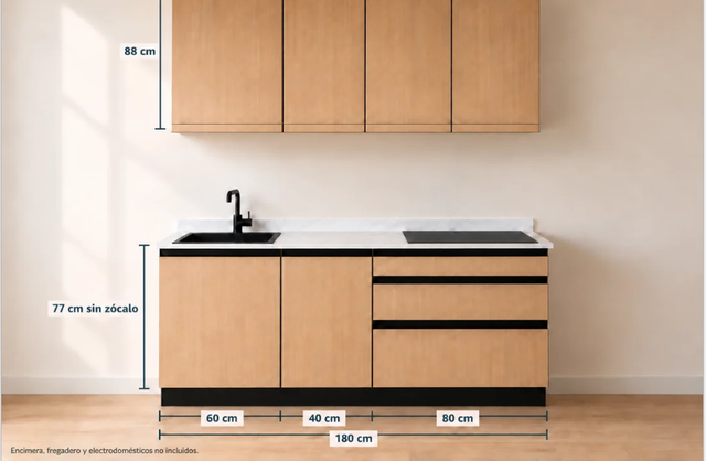 Kit Cocina 180 cm Completa – Esencial