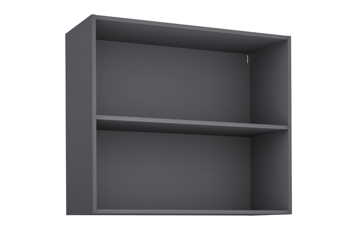 Medidas del mueble alto de cocina de 90 cm: 90 cm de ancho, 76,8 cm de alto y 35 cm de fondo
