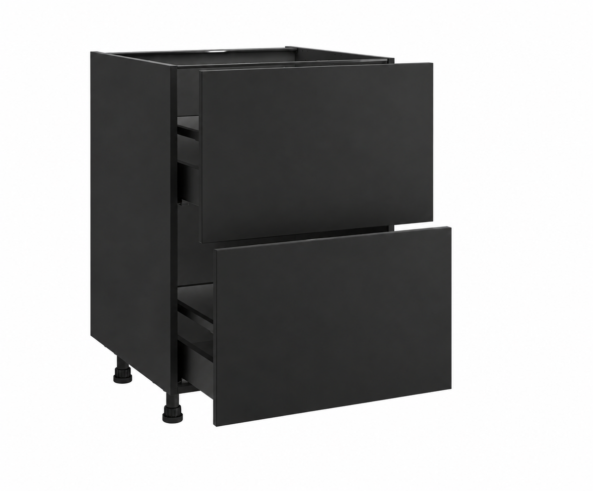 Mueble bajo de cocina de 45 cm con 2 caceroleros