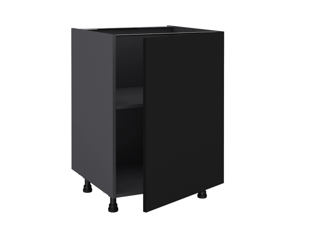 Mueble bajo de cocina de 60 cm con una puerta