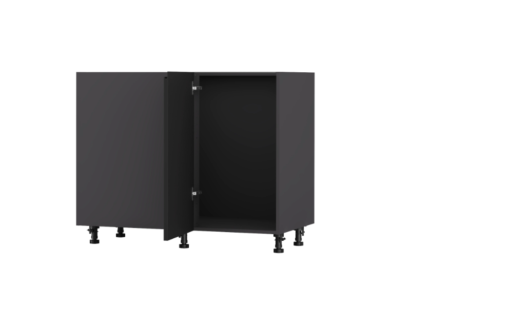 Mueble bajo de rincón recto de cocina de 106 cm con 1 puerta de 45 cm