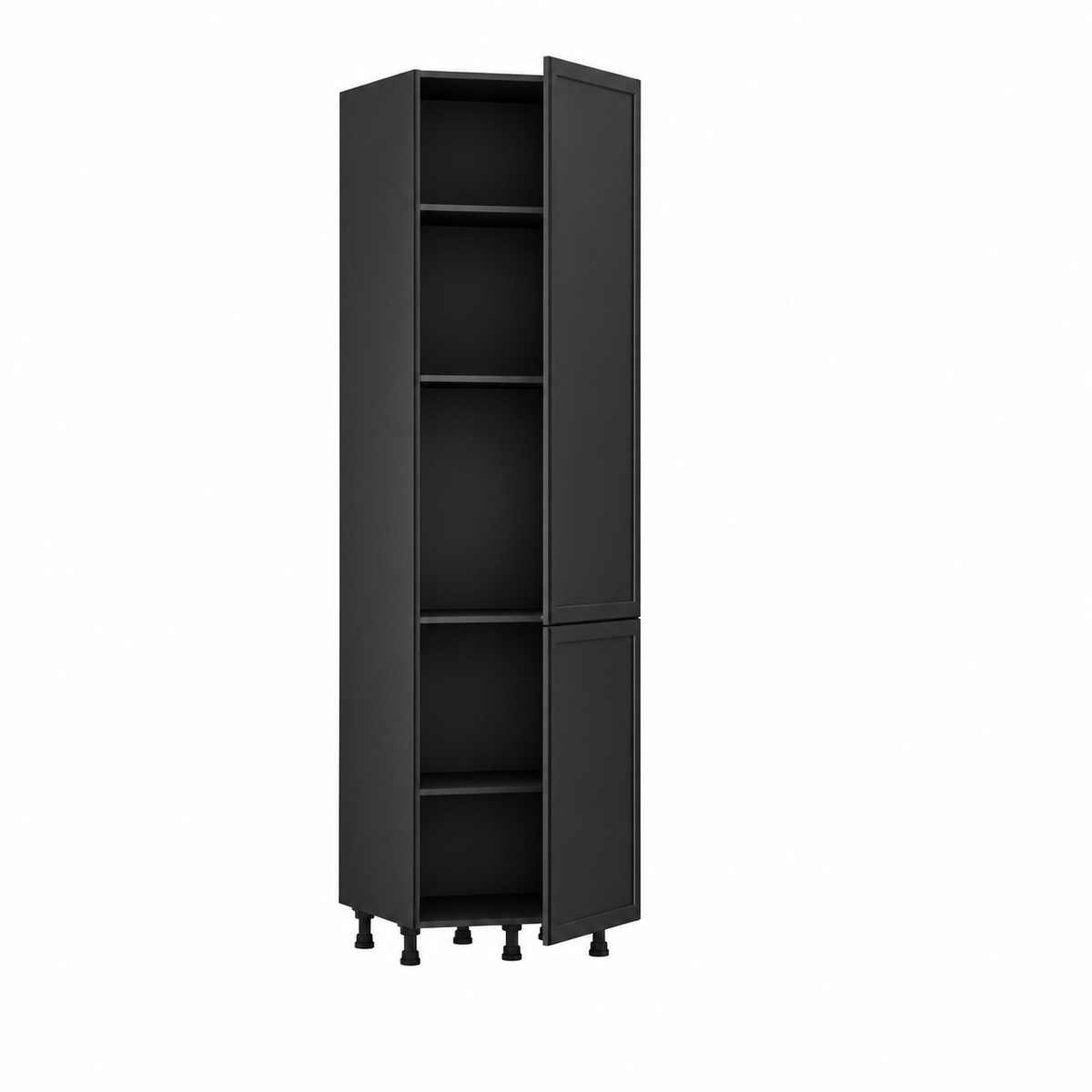 Mueble columna de cocina multiuso de 214,4 x 60 cm con 2 puertas