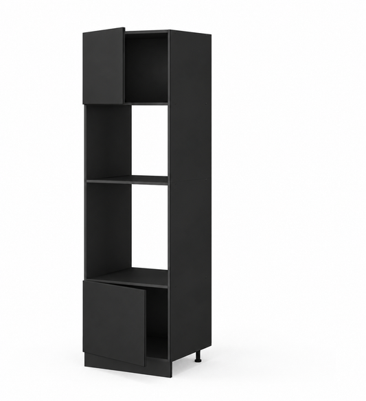 Mueble columna de cocina de 60 cm para horno y microondas